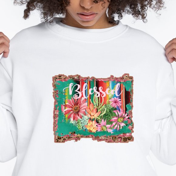 Blessed HTV Iron on Ready to Press Transfer Sheet-SHIRT NOT INCLUDED - Picture 2 of 5